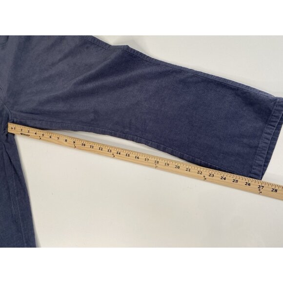 Peter Millar Superior Soft Corduroy 5 Pocket Pants Blue Gray Men’s 40x27 Classic - Picture 13 of 15